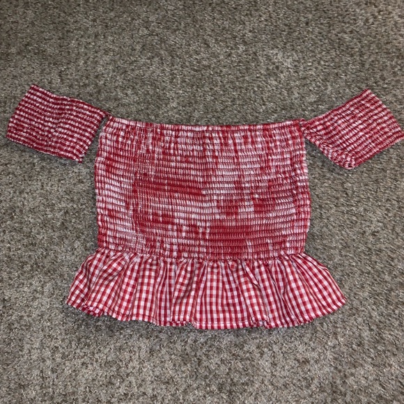 Forever 21 Tops - checkered crop top